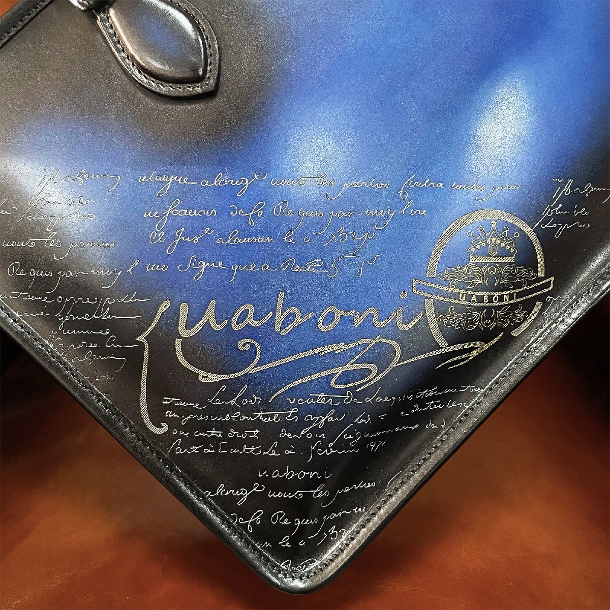  top class EU made regular price 38 ten thousand *UABONI*yuaboni* illusion. pa tea n* briefcase * business bag hand . bag tote bag original leather UN JOUR