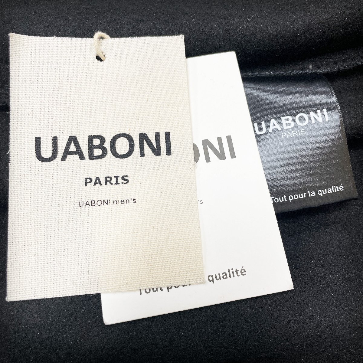 ★★最高峰EU製＆定価5万◆UABONI*Paris*セーター*ユアボニ*パリ発◆カシミヤ100％ 裏起毛 防寒 保温 高級刺繍 シンプル カジュアル M/46_画像9