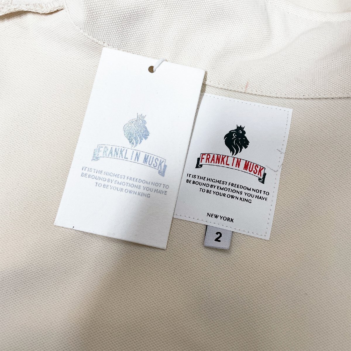 個性 定価7万 FRANKLIN MUSK・アメリカ・ニューヨーク発 上下セット 快適 薄手 ハーフシップ 半袖Tシャツ ショートパンツ ゴルフ サイズ4_画像10