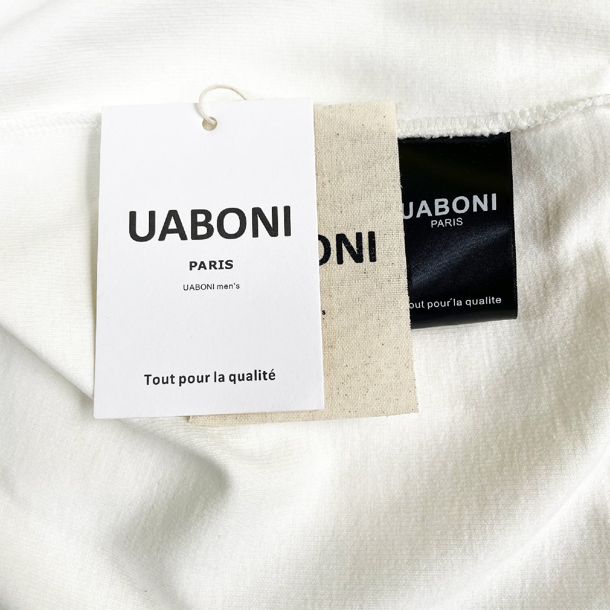 最高級EU製＆定価4万◆UABONI*Paris*パーカー*ユアボニ*パリ発◆上質 通気 個性 千鳥格子 トレーナー 普段着 定番 大きめ 2XL/52サイズ_画像7