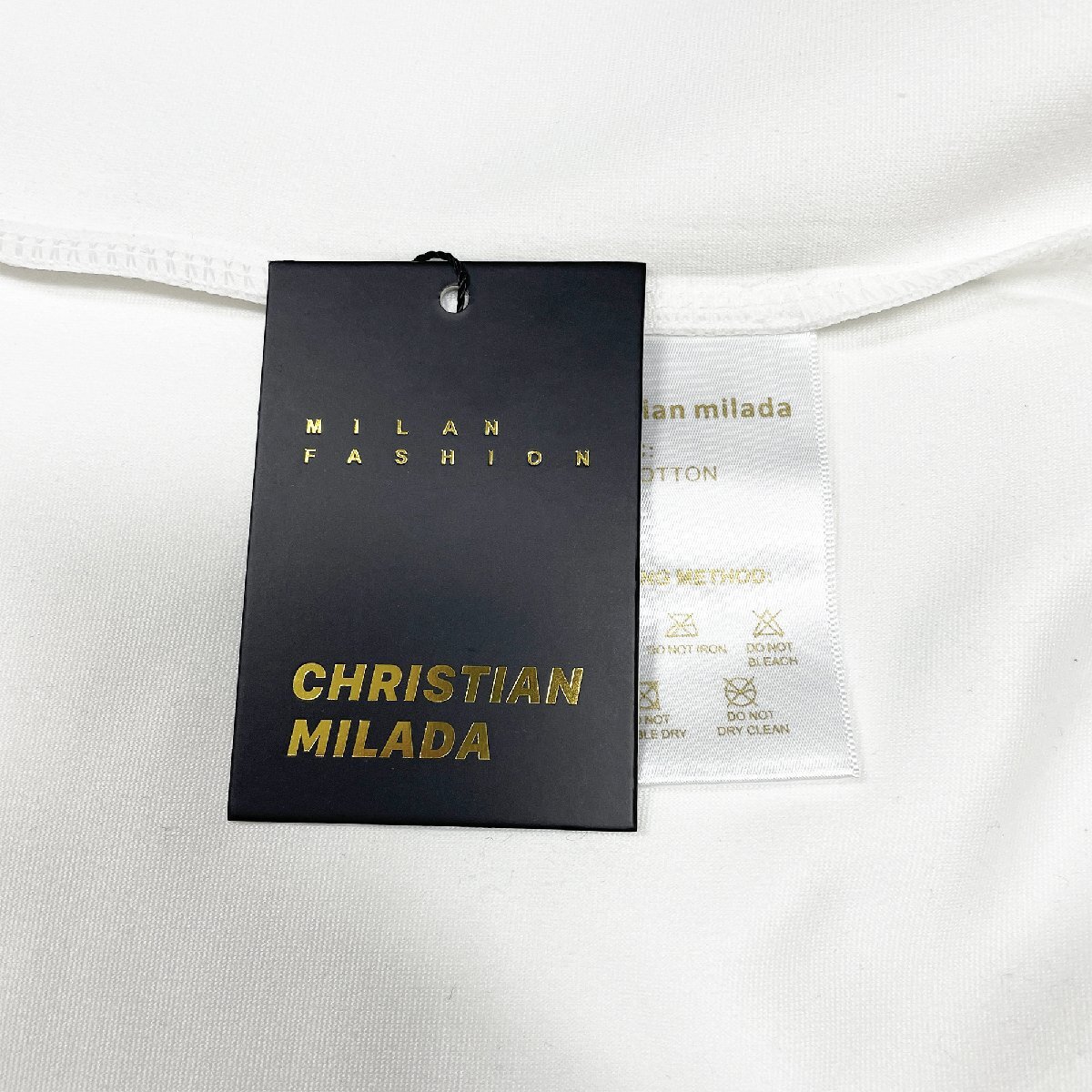 定価4万★christian milada・ミラノ発・トレーナ★コットン100% 上品 薄手 快適 柔らかい 丸首 スウェット プルオーバー 普段着 L/48サイズ_画像10