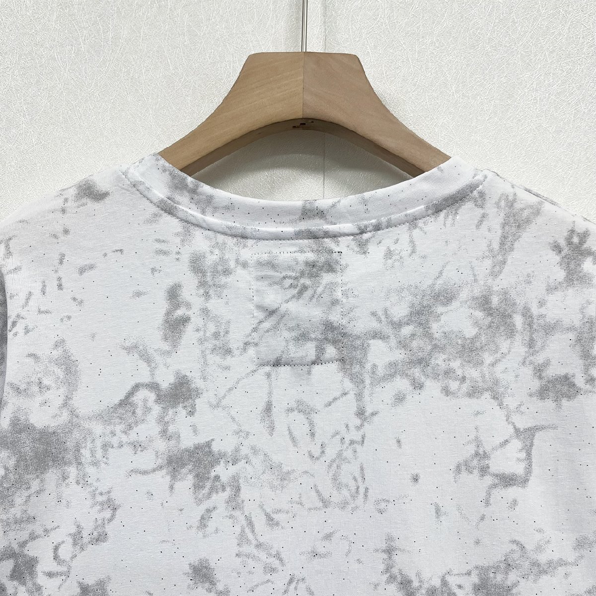 個性ヨーロッパ製※定価2万◆ブルガリア発※RISELIN 半袖Tシャツ 人気 コットン100% キラキラ 英字 蝶 ラインストーン アメカジ 街着 XL/50_画像5