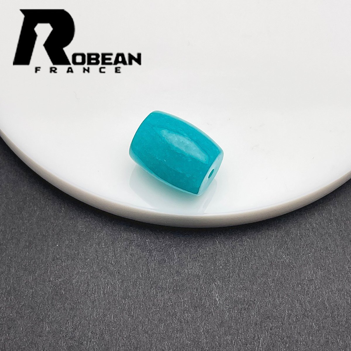 逸品 EU製 定価5万円★ROBEAN・アマゾナイト・チベット天珠★アクセサリー パワーストーン 天然石 綺麗 お守り 18.4*14.8mm 1001G1017_画像2