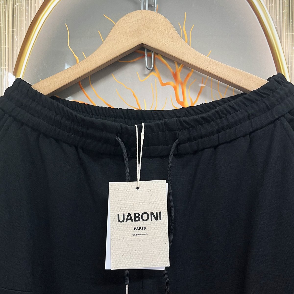 ★★個性EU製＆定価5万◆UABONI*Paris*スウェットパンツ*ユアボニ*パリ発◆上品 通気 伸縮性 快適 ボトムス カジュアル スポーツ M/46_画像3