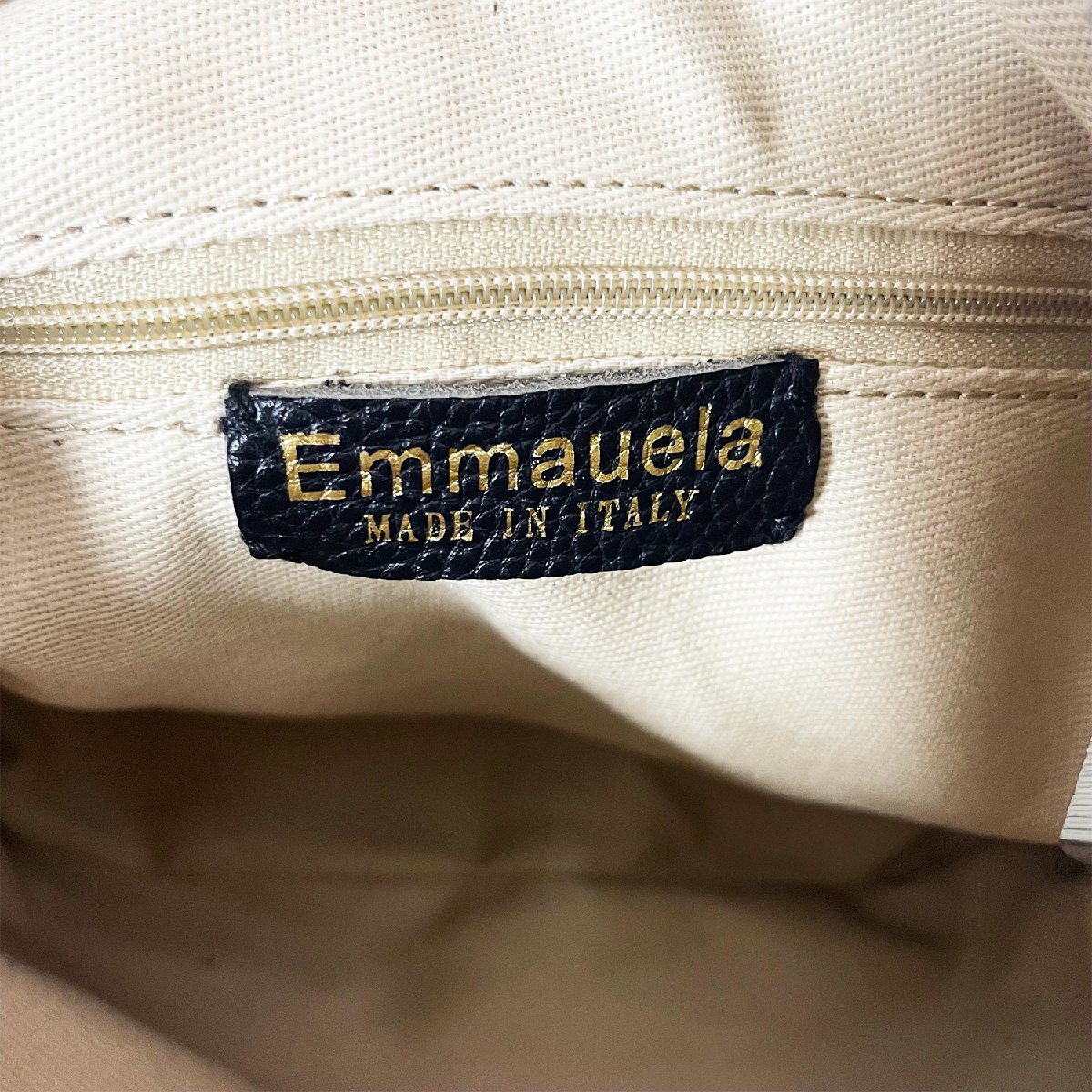 定番・ショルダーバッグ 定価12万◆Emmauela・イタリア・ミラノ発◆高級牛革 レザー 2way ネイティブ柄 レトロ ハンドバッグ レディース_画像9