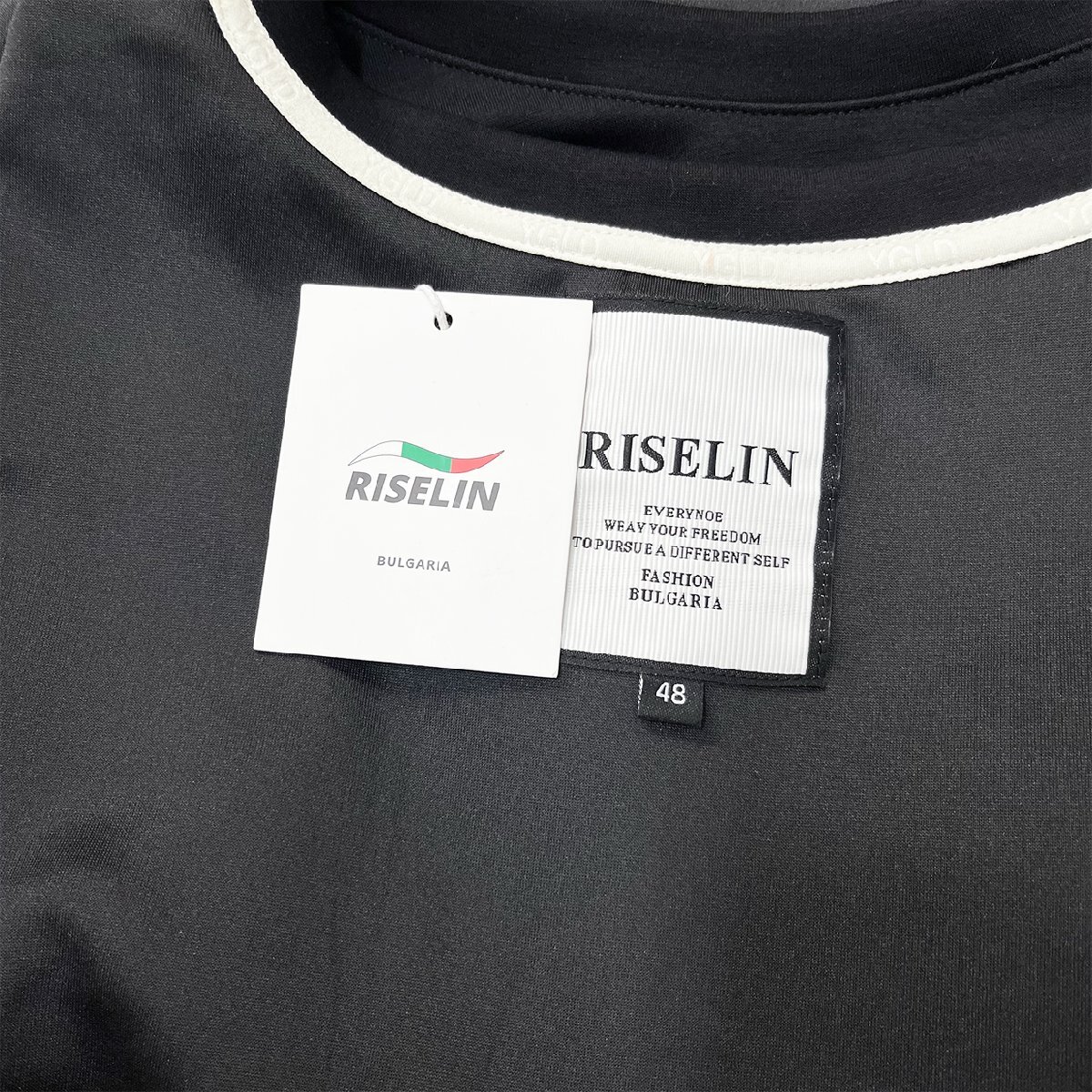 最高級ヨーロッパ製※定価7万◆ブルガリア発※RISELIN 上下セット 定番 コットン 吸汗 快適 半袖Tシャツ 半ズボン スポーツウエア 夏2XL/52_画像9