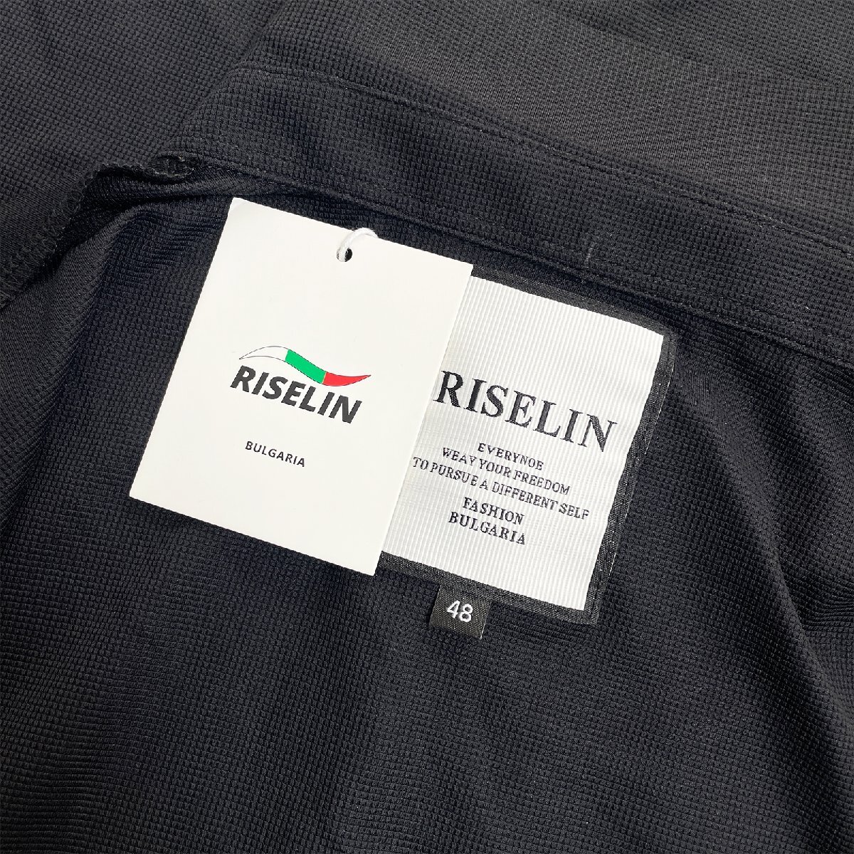 定番ヨーロッパ製※定価2万◆ブルガリア発※RISELIN ポロシャツ 通気 速乾 オシャレ チェック柄 POLO 半袖 ゴルフ ビジネス メンズ 2XL/52_画像9