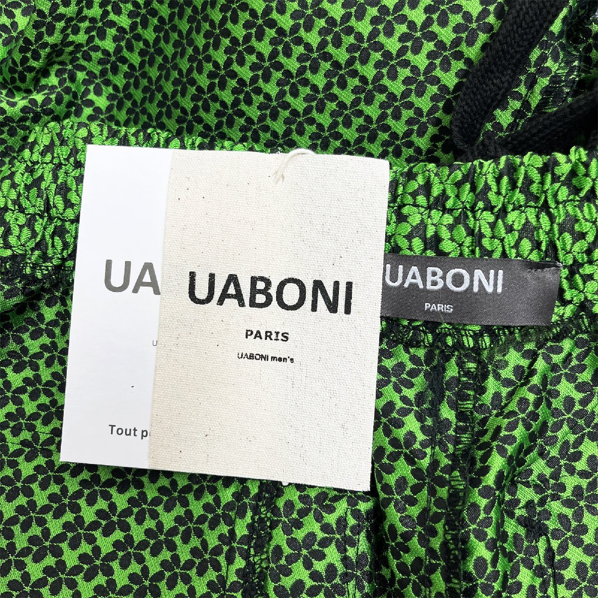 個性EU製＆定価3万◆UABONI*Paris*ショートパンツ*ユアボニ*パリ発◆上質 薄手 総柄 鮮やか おしゃれ 半ズボン リゾート 夏用 M/46サイズ_画像7