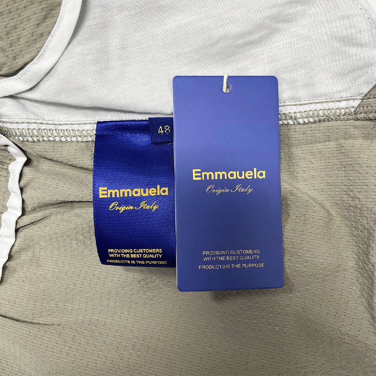 定番・ショートパンツ 定価3万◆Emmauela・イタリア・ミラノ発◆上質 薄手 速乾 通気 オシャレ ボトムス イージーパンツ レジャー 2XL/52_画像9