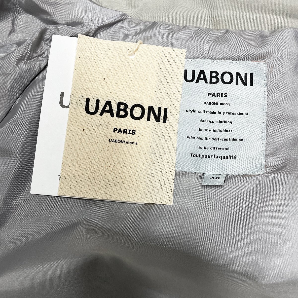 一枚限定EU製＆定価6万◆UABONI*Paris*ジャケット*ユアボニ*パリ発◆軽量 頑丈 シンプル カジュアル アウター スポーツ 日常 M/46サイズ_画像9