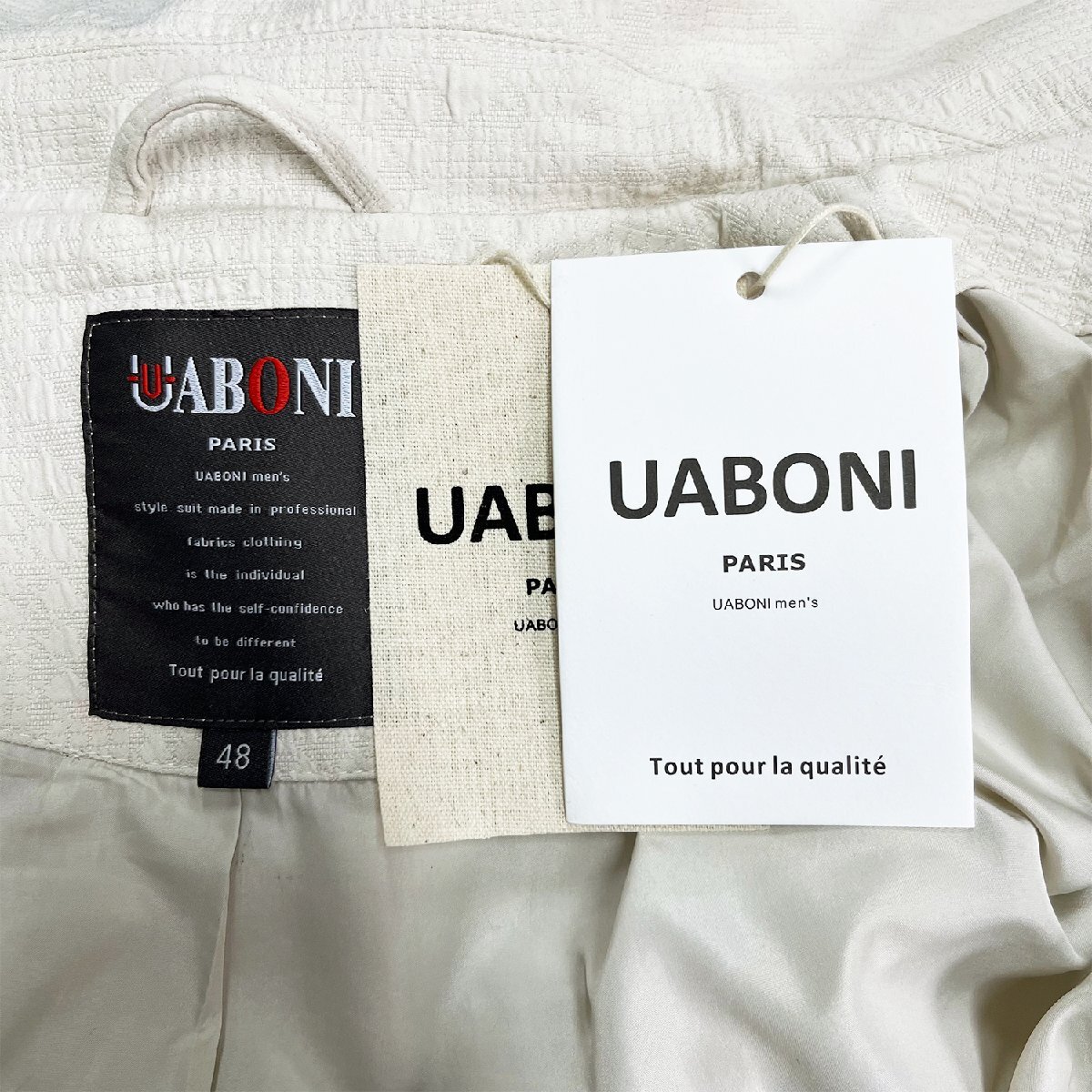 新作EU製＆定価6万◆UABONI*Paris*ブルゾン*ユアボニ*パリ発◆高級 防風 シック トレンド ジャケット 折り襟 エレガント 通勤 日常 M/46_画像10