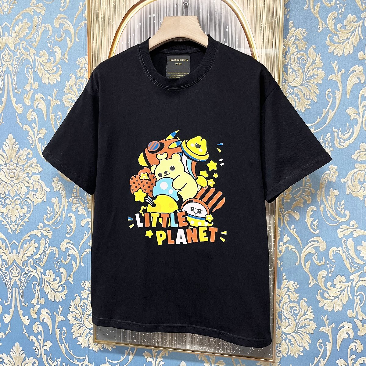 定価2万★christian milada・ミラノ発・半袖Ｔシャツ★100％コットン 吸汗速乾 快適 スウェット かわいい 男女兼用 日常 XL/50サイズ_画像10