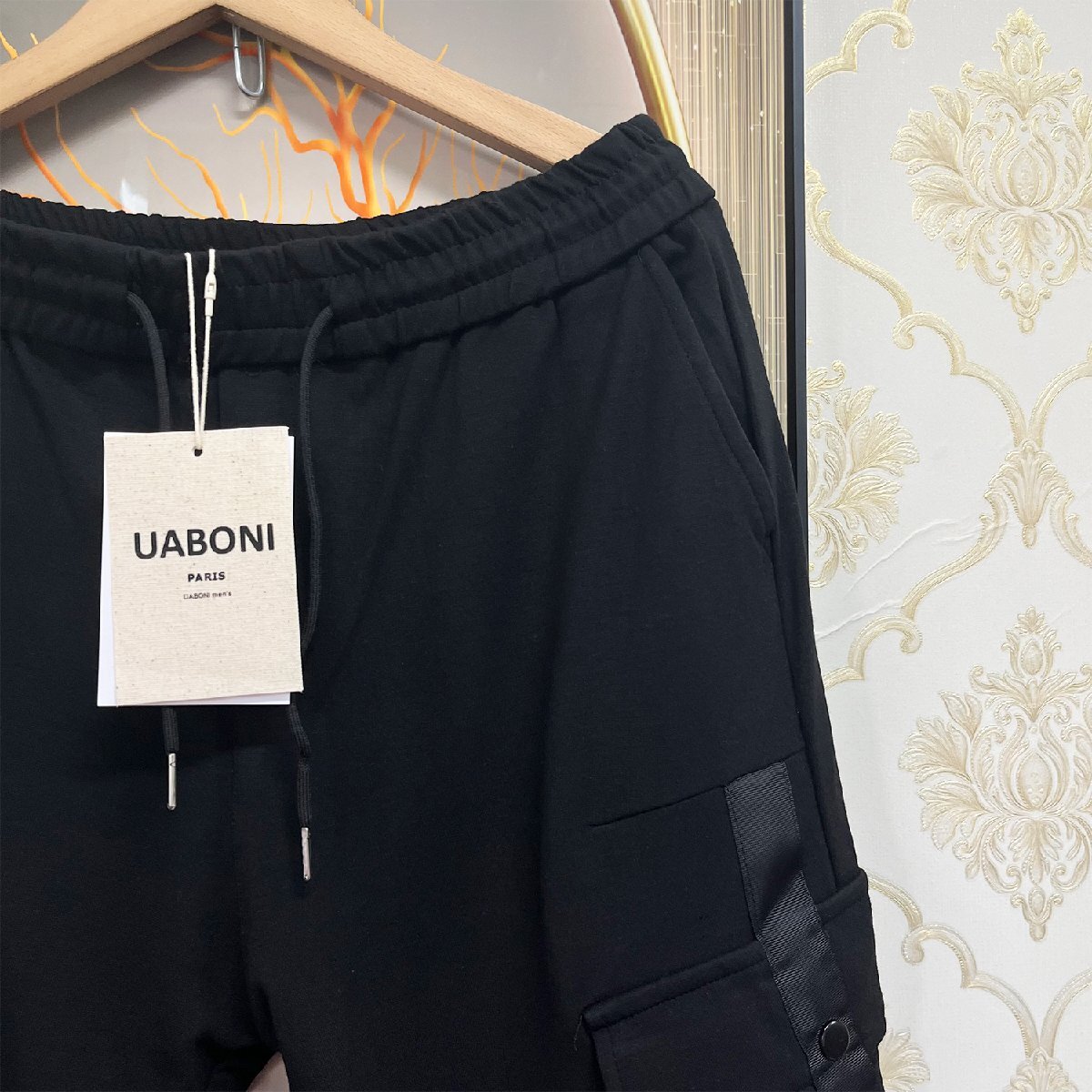 ★★個性EU製＆定価5万◆UABONI*Paris*スウェットパンツ*ユアボニ*パリ発◆上品 通気 伸縮性 快適 ボトムス カジュアル スポーツ L/48_画像9