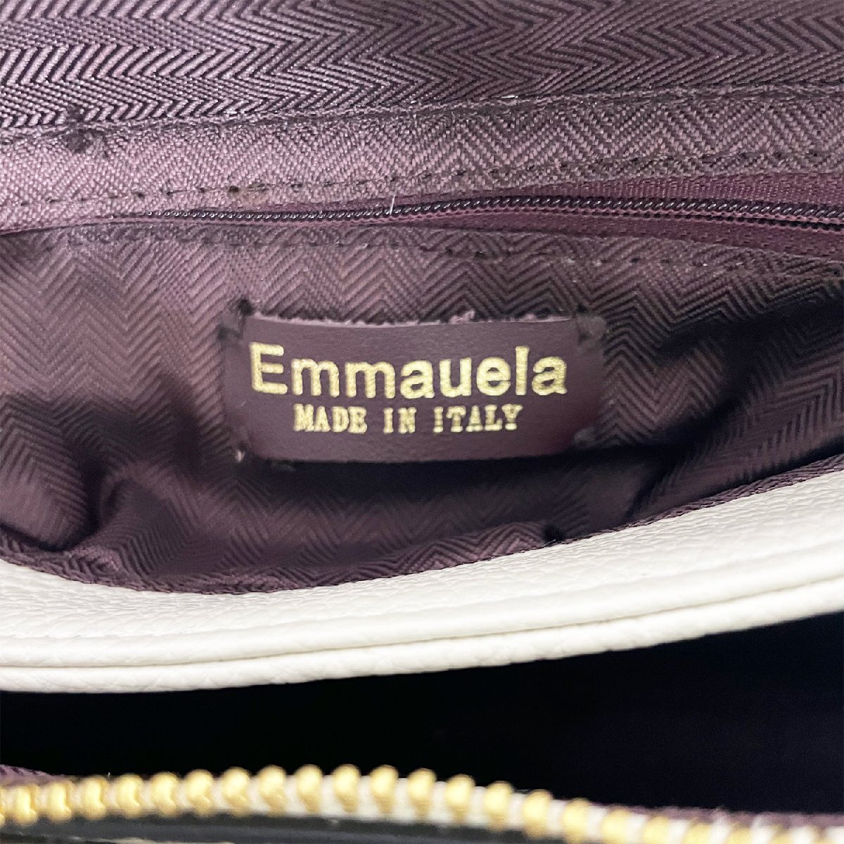 高級・ショルダーバッグ 定価12万◆Emmauela・イタリア・ミラノ発◆高級牛革 レザー 2way キルティング 斜め掛け キレイめ 通学 通勤_画像10