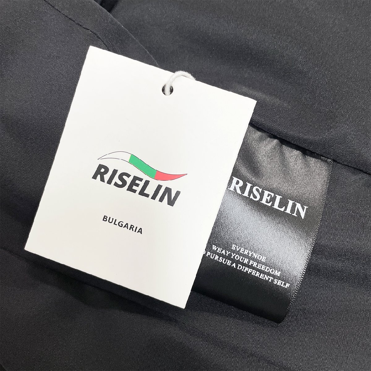 最高級ヨーロッパ製※定価12万◆ブルガリア発※RISELIN レザージャケット 最上級羊革 シープスキン 本革 個性 ライダース レディース M/46_画像10