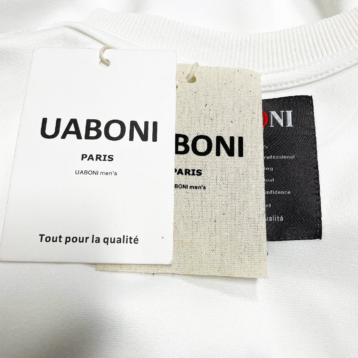  autumn winter EU made & regular price 4 ten thousand *UABONI*Paris* sweatshirt *yuaboni* Paris departure * cotton comfortable soft illustration Parker sweat everyday put on M/46 size 