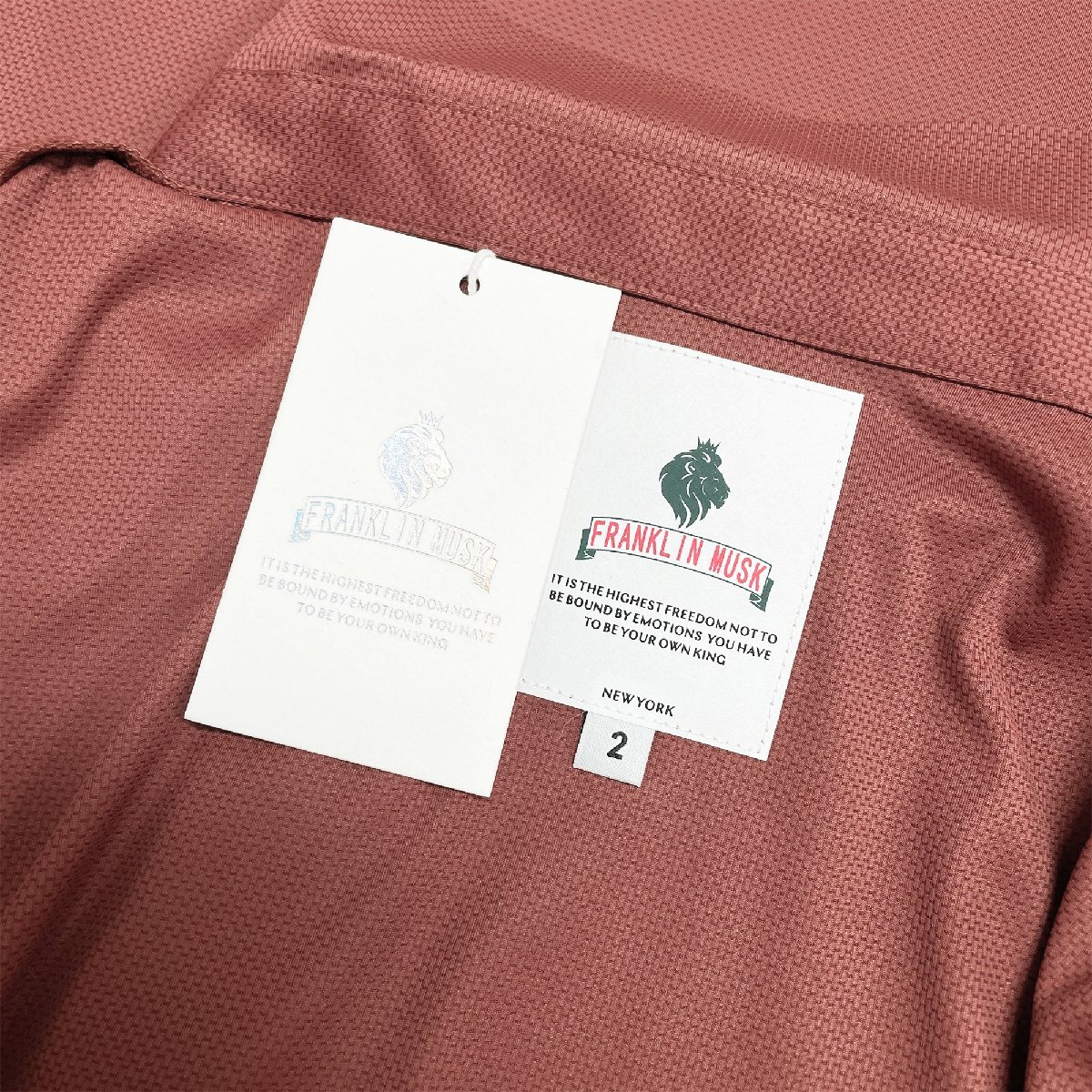 上級 定価3万 FRANKLIN MUSK・アメリカ・ニューヨーク発 半袖ポロシャツ 高品質シルク混 通気性 速乾 接触冷感 おしゃれ ビジネス サイズ1_画像10