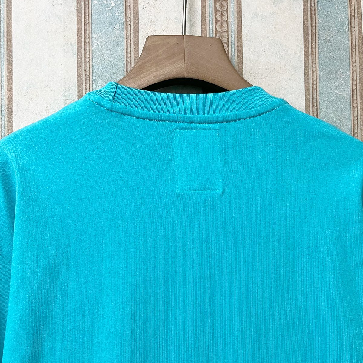 個性 定価2万 FRANKLIN MUSK・アメリカ・ニューヨーク発 半袖Tシャツ 綿100％ 通気 吸汗 グラデーション カットソー トップス サイズ3_画像4