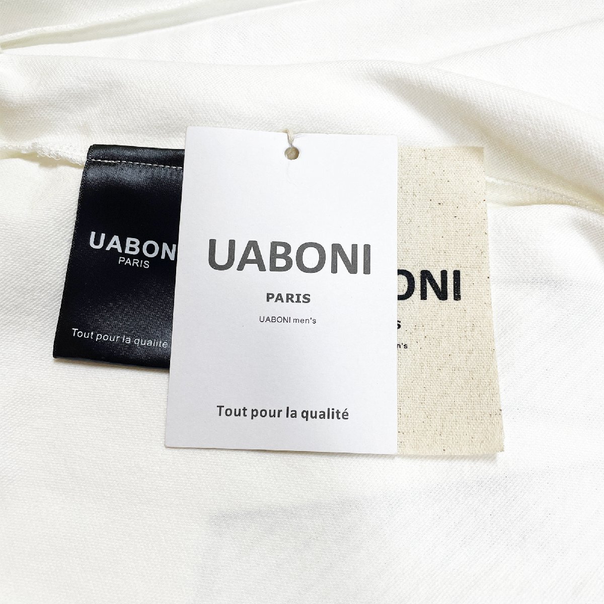 最上級EU製＆定価4万◆UABONI*Paris*トレーナー*ユアボニ*パリ発◆コットン100％ 薄手 オシャレ 個性 スウェット ストリート 日常 L/48_画像9