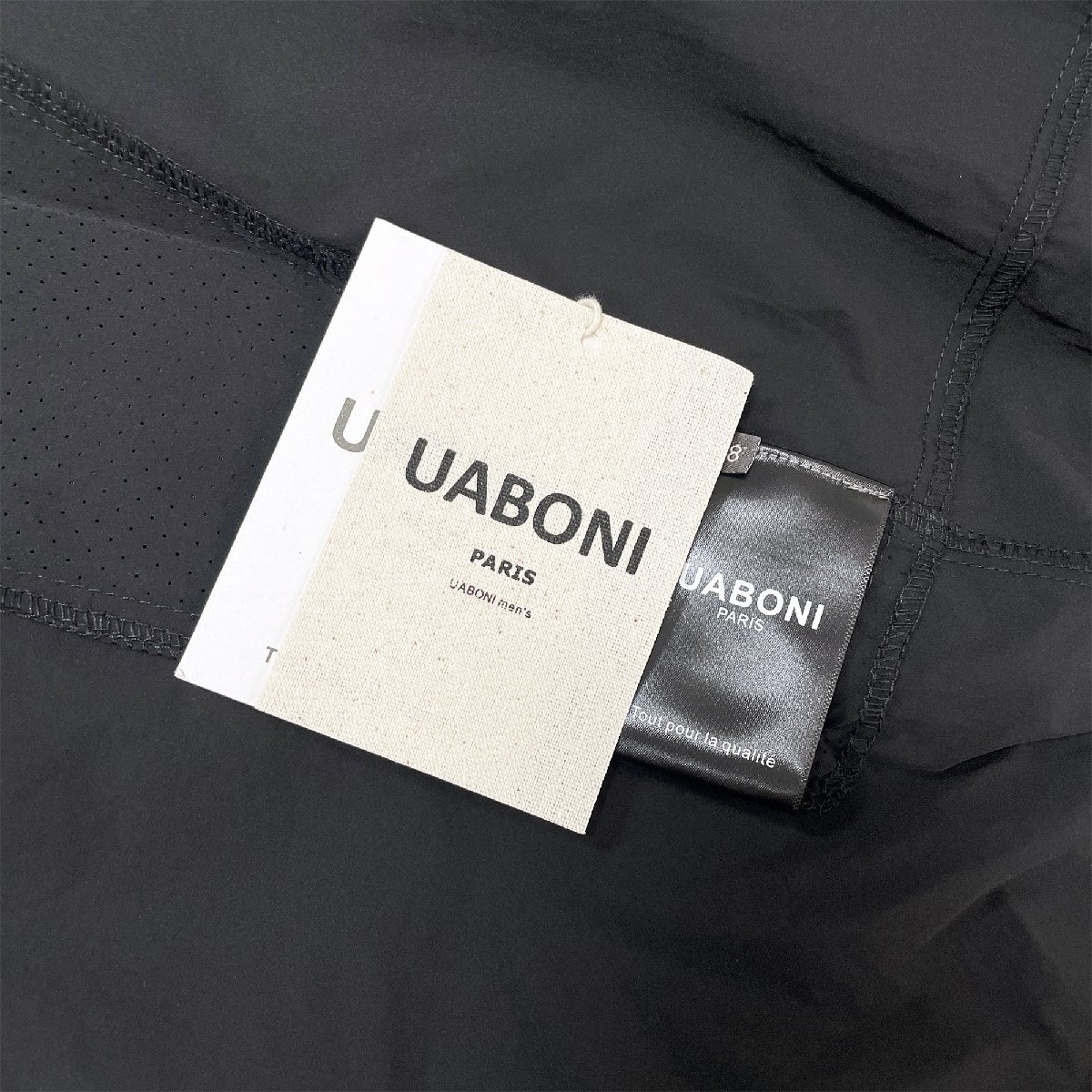 高級EU製＆定価3万◆UABONI*Paris*ショートパンツ*ユアボニ*パリ発◆薄手 快適 通気 速乾 無地 ハーフパンツ ボトムス 短パン メンズ L/48_画像10