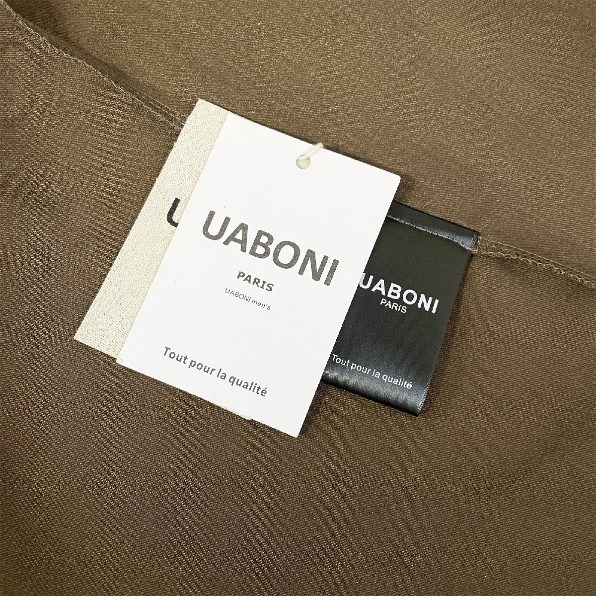 個性EU製＆定価2万◆UABONI*Paris*半袖Tシャツ*ユアボニ*パリ発◆高級 薄手 速乾 ゆったり 無地 カットソー スウェット トレンディ 夏 L/48_画像9