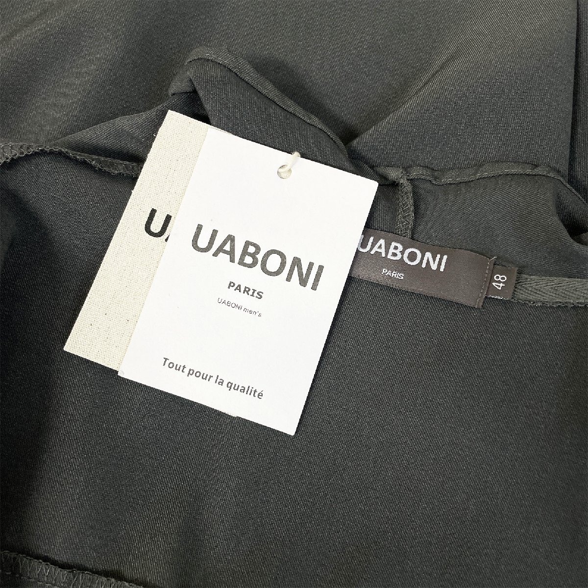 個性EU製＆定価2万◆UABONI*Paris*半袖Tシャツ*ユアボニ*パリ発◆上品 薄手 速乾 ゆったり 無地 カットソー スウェット トレンディ 夏 2XL_画像10