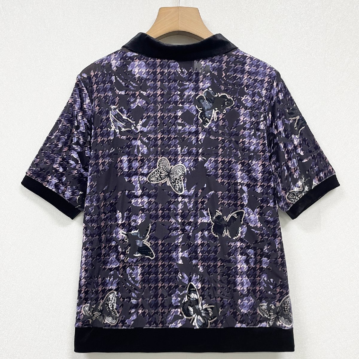  standard Europe made * regular price 2 ten thousand * BVLGARY a departure *RISELIN short sleeves T-shirt on goods ventilation soft gloss total pattern thousand bird ..... tops lady's summer M