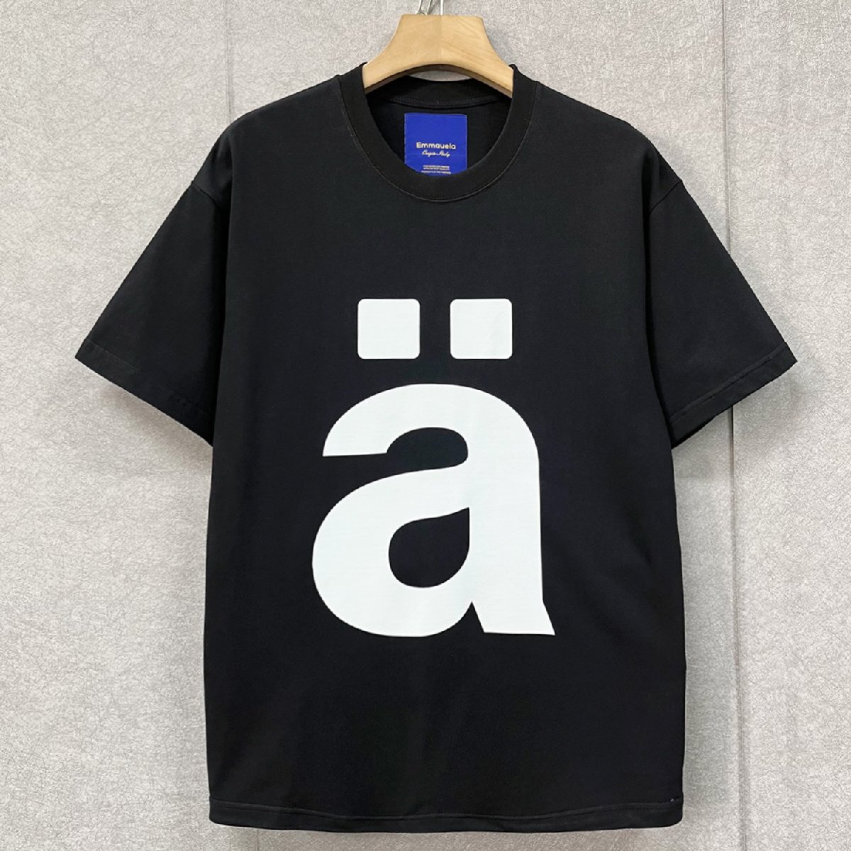 定番・半袖Tシャツ 定価2万◆Emmauela・イタリア・ミラノ発◆綿100％ 上品 吸汗 通気 お洒落 トップス カジュアル スウェット 春夏 XL/50_画像1