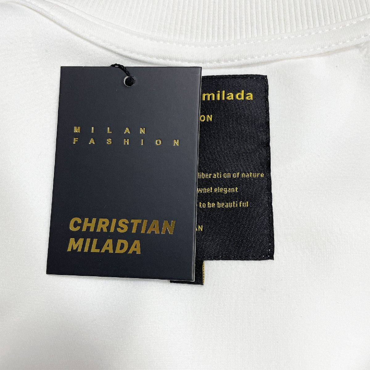  regular price 4 ten thousand *christian milada* milano departure * sweatshirt * cotton 100% piece . soft comfortable cut and sewn playing heart pretty everyday cup ruXL/50