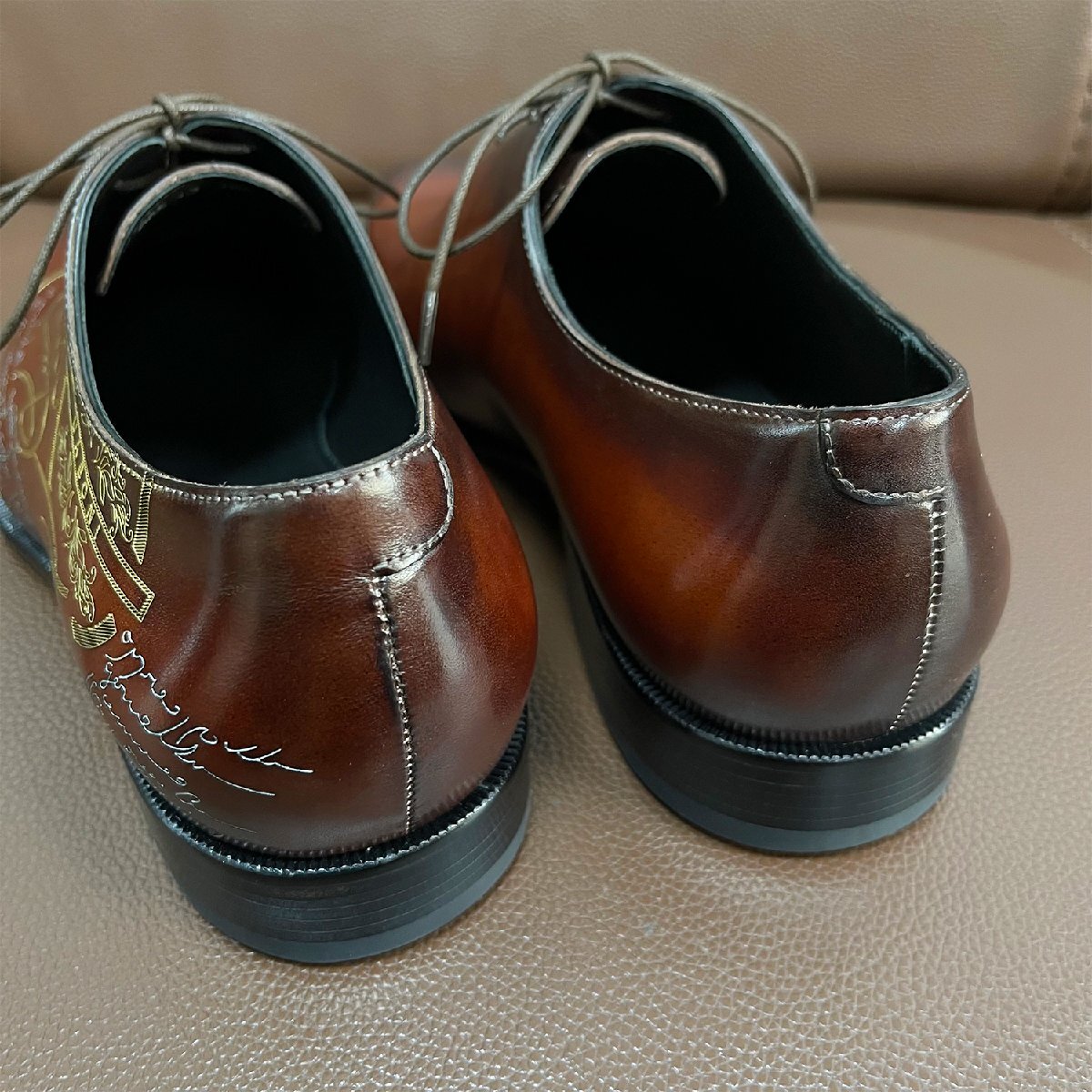  popular EU made regular price 28 ten thousand special order limited goods *UABONI* business shoes *yuaboni* high class hand made handmade hand . original leather formal gentleman 25.