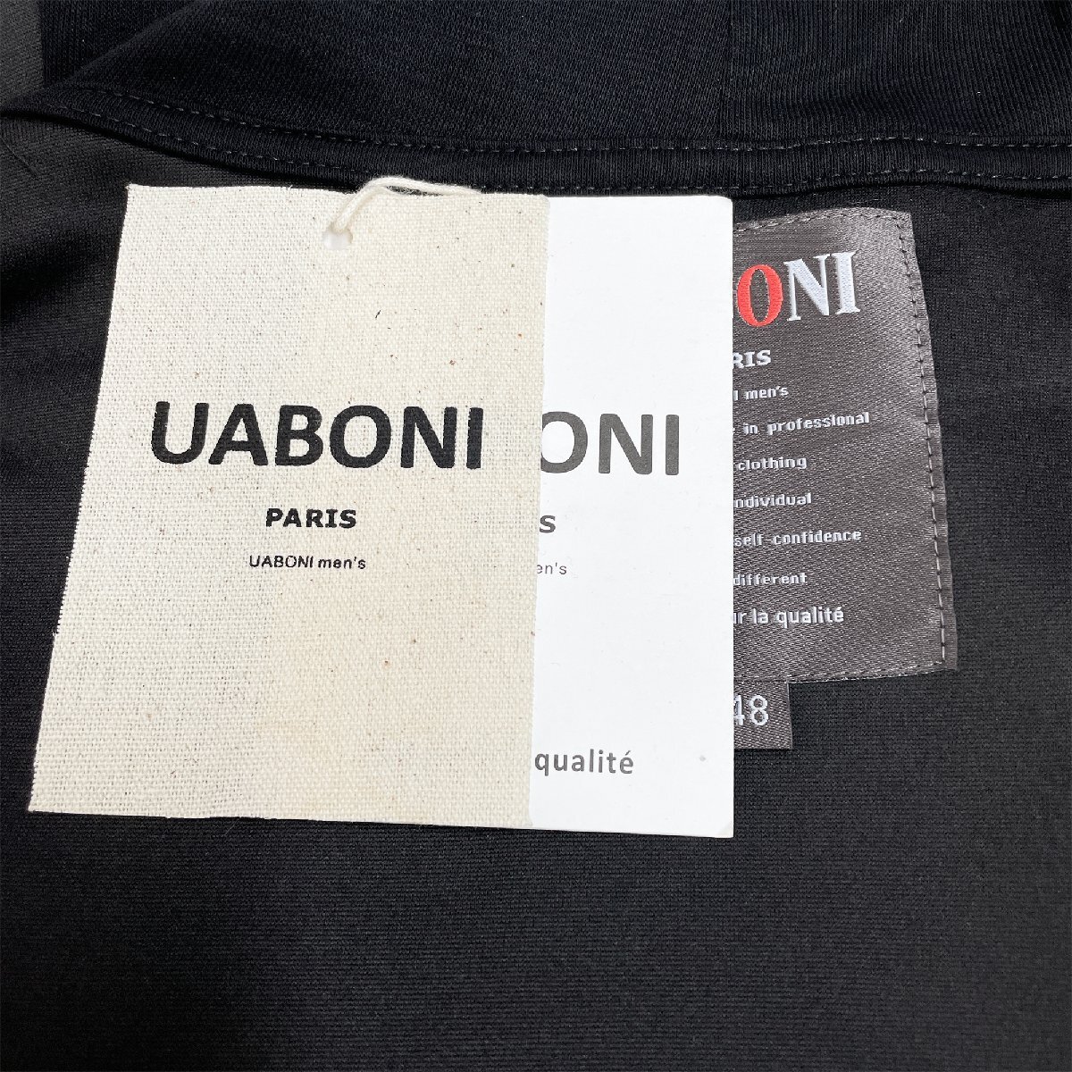 高級EU製＆定価4万◆UABONI*Paris*パーカー*ユアボニ*パリ発◆綿100％ 個性 快適 夕日 リラックス カットソー 男女兼用 秋冬 2XL/52サイズ_画像8