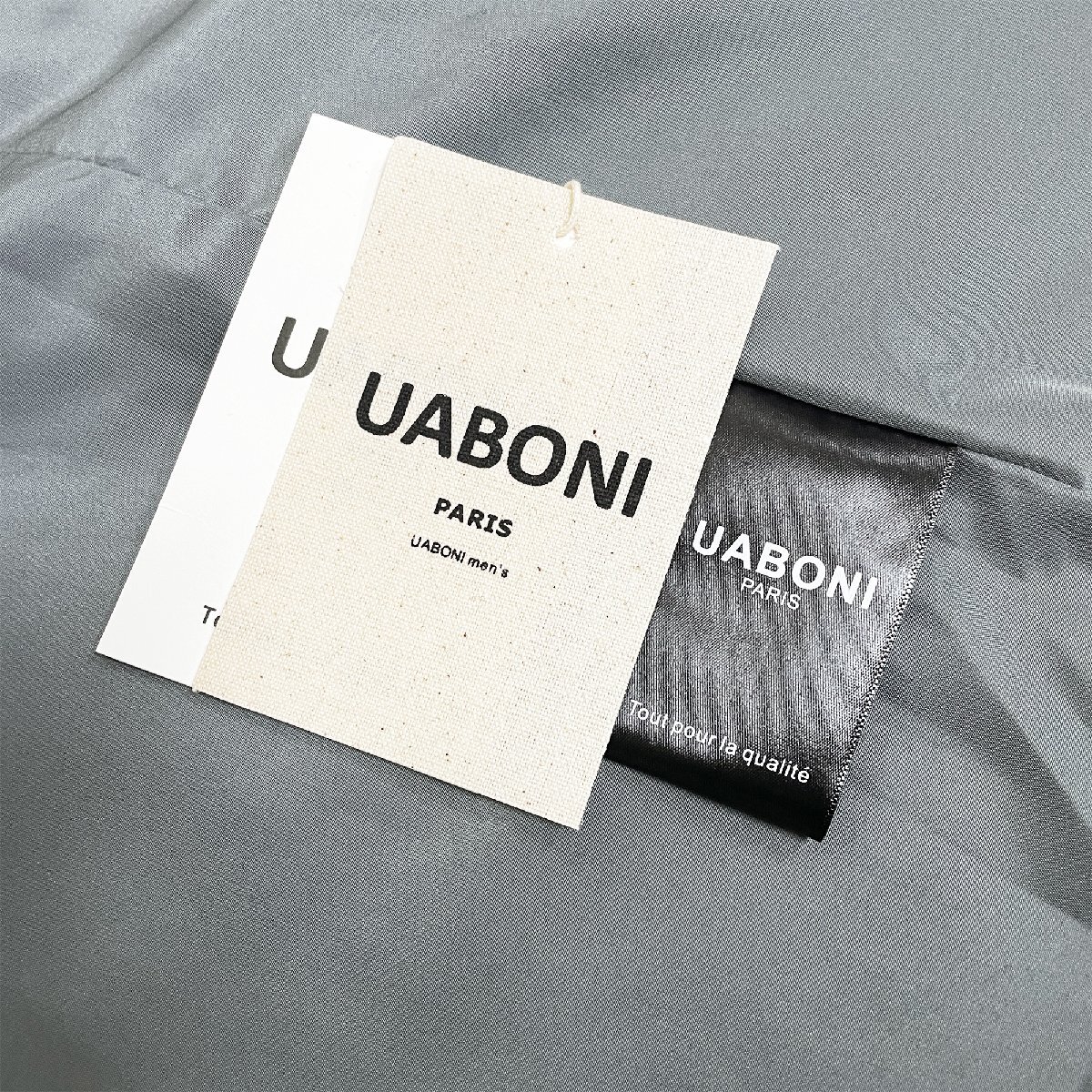 一枚限定EU製＆定価6万◆UABONI*Paris*ジャケット*ユアボニ*パリ発◆上品 軽量 防風 速乾 シンプル ブルゾン アウター カジュアル 定番 L_画像9