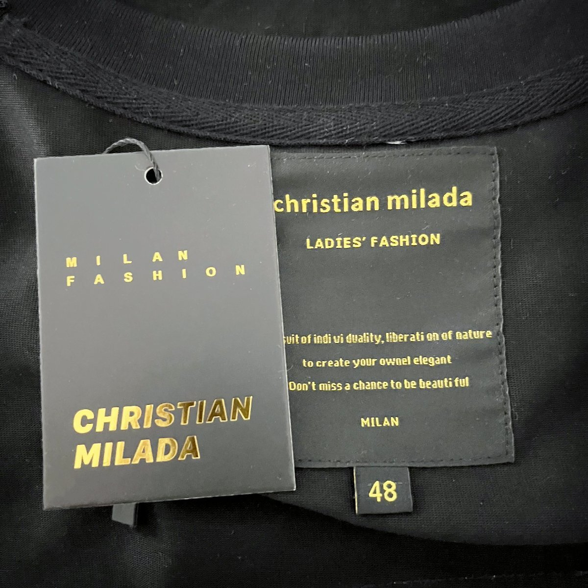 定価2万★christian milada・ミラノ発・半袖Tシャツ★コットン100％ 吸汗速乾 通気 上質 ソフト T-shirt スウェット 定番 XL/50サイズ_画像9