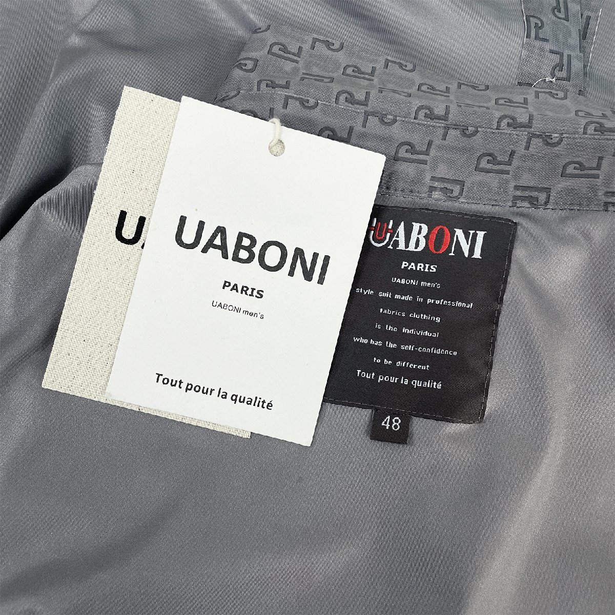 人気新作EU製＆定価3万◆UABONI*Paris*半袖シャツ*ユアボニ*パリ発◆豪華シルク/綿混 通気 清涼 光沢感 洗練 シック 紳士 通勤 メンズ XL_画像10