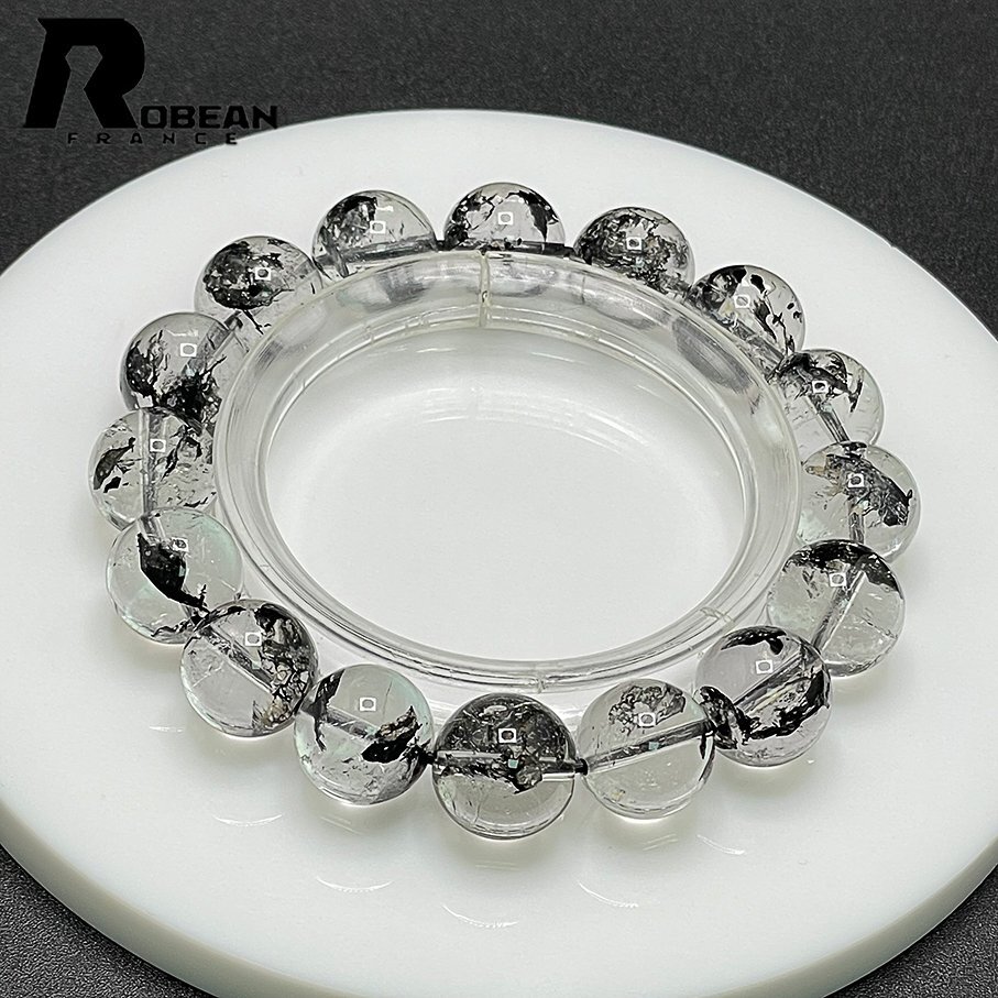  rare EU made regular price 17 ten thousand jpy *ROBEAN* is -kima- diamond * Power Stone bracele natural stone raw ore beautiful amulet 12.8-13.4mm C418259