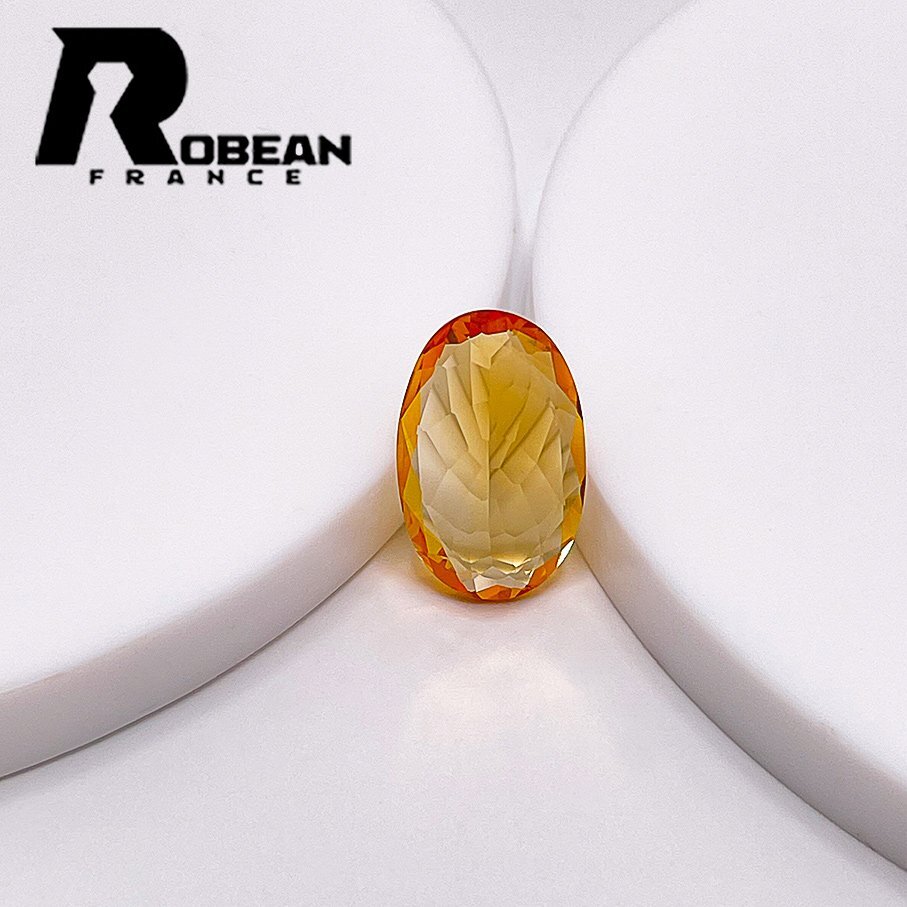 高級 EU製 定価16万円★ROBEAN・シトリンファントム★パワーストーン 天然石 原石 綺麗 高級 お守り 12.7*19.6*6.4mm 1001G1337_画像2