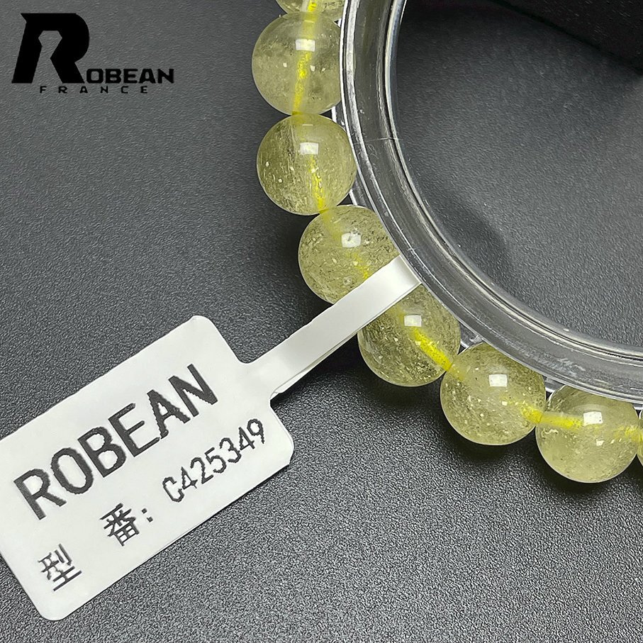 上級 EU製 定価9万円★ROBEAN・リビアングラス★パワーストーン アクセサリー 天然石 幸運 高級 お守り 約8.4-8.7mm C425349_画像7