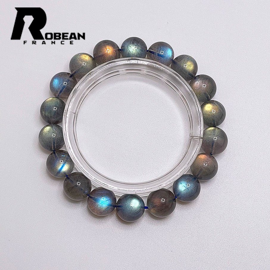 上級 EU製 定価9万円★ROBEAN・ムーンストーン★パワーストーン ブレスレット アクセサリー 幸運 開運 浄化 綺麗 11.2-11.8mm 1001G843_画像1