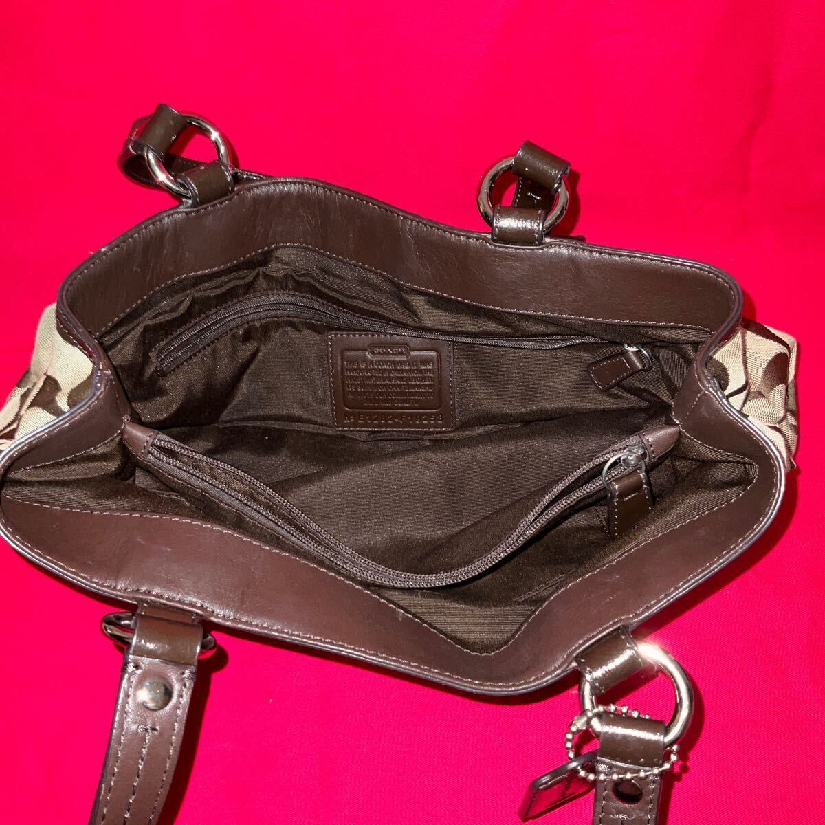コーチ COACH ハンドバッグ キャンバス シグネチャー レザー ブラウン系 トートバッグ 財布 ウォレット 鞄 バッグ まとめて まとめ 多数の画像7