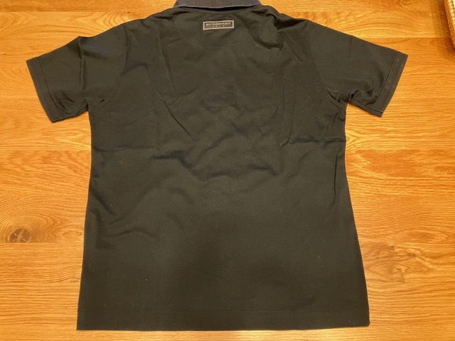 バーバリーゴルフ 半袖ポロシャツ ＢＵＲＢＥＲＲＹ ＧＯＬＦ 三陽商会 正規品 本物 サイズ：３（Ｌ相当）シャドー柄 ブラックの画像4