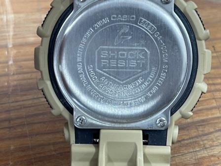 Arコンパクト 稼働品 CASIO カシオ G-SHOCK ジーショック GA-100CM 腕時計 アナデジ 多機能 カモフラ 迷彩 ラバー メンズ 現状品の画像9