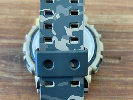 Arコンパクト 稼働品 CASIO カシオ G-SHOCK ジーショック GA-100CM 腕時計 アナデジ 多機能 カモフラ 迷彩 ラバー メンズ 現状品の画像7