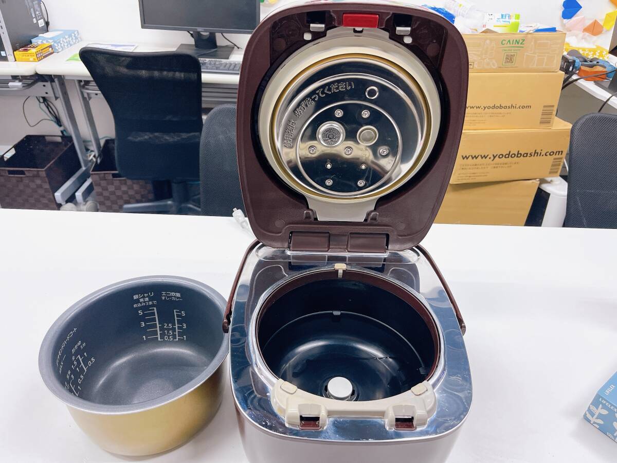 SR-PA10E7 ブラウン パナソニック Panasonic 可変圧力IHジャー 炊飯器 (5.5合炊き)　 通電確認済み 動作品（ス170）_画像7