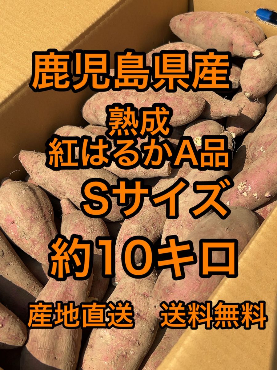 鹿児島県産　熟成紅はるか　Sサイズ　箱込10キロ