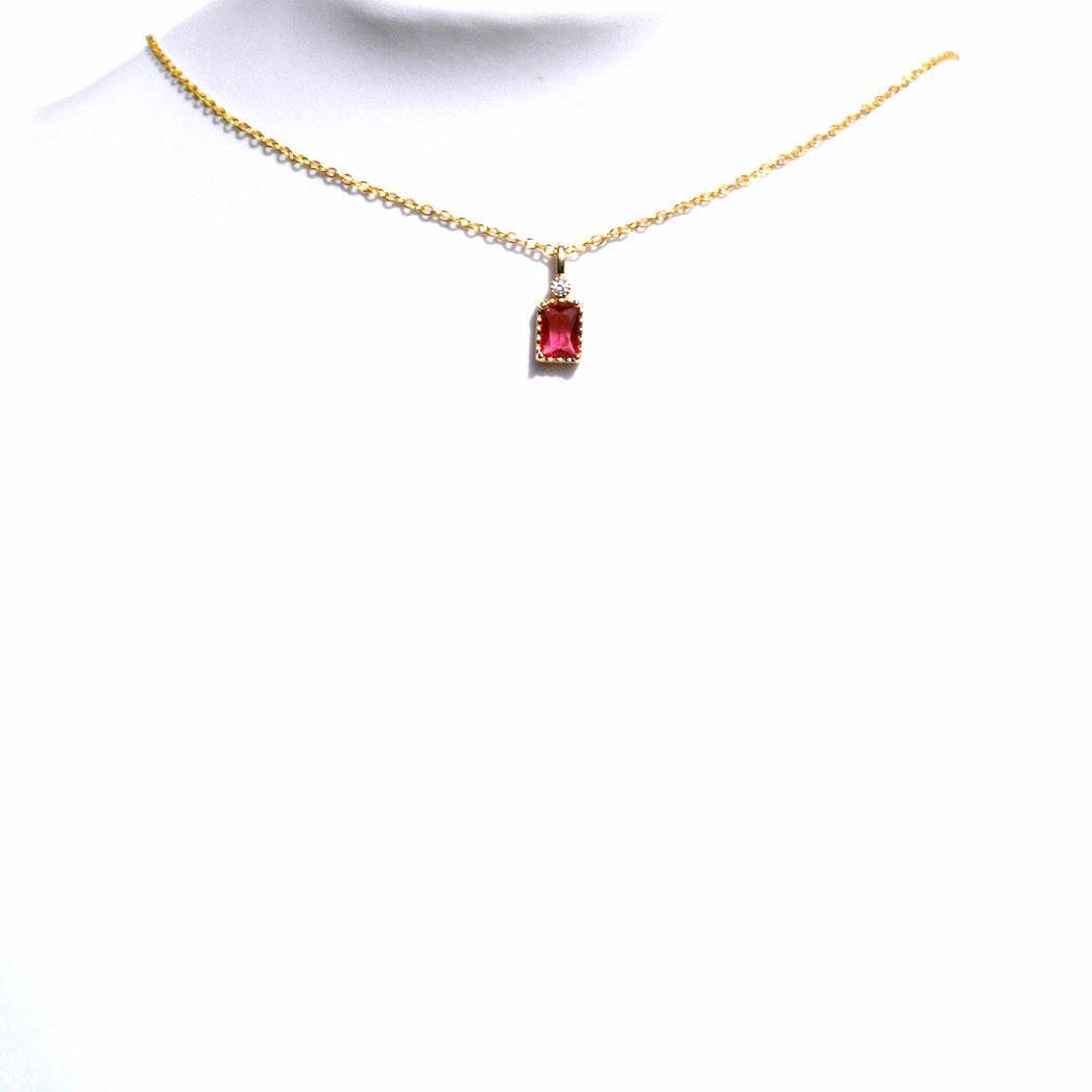 CZ design necklace #1-1