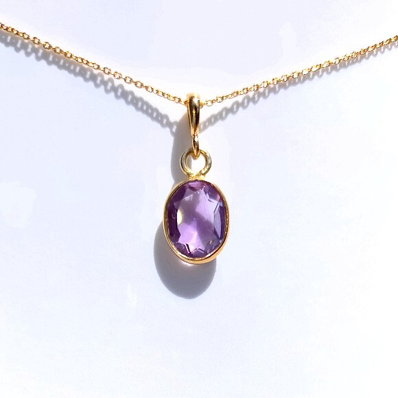  natural stone rose amethyst super superfine necklace 