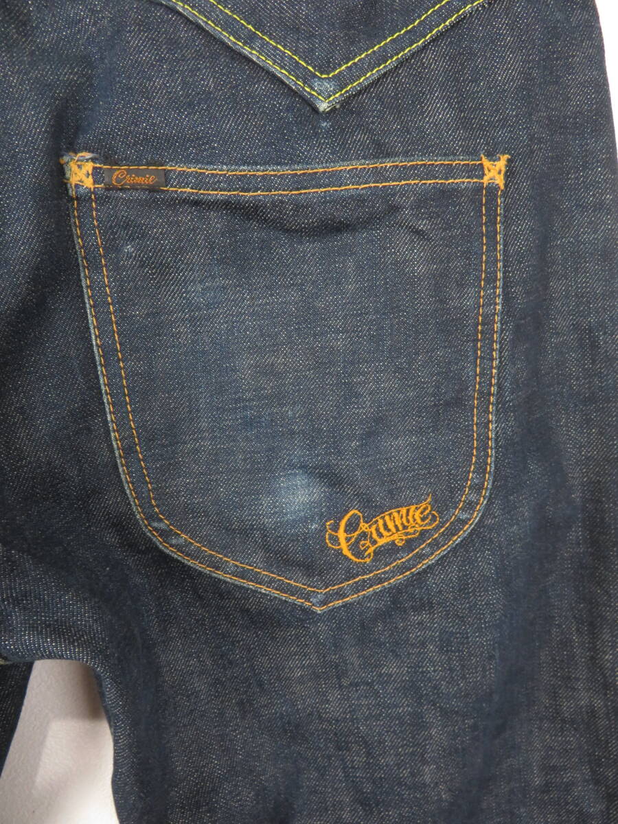 【美品】CRIMIE クライミー / 濃紺 赤耳 デニムパンツ W34 / ジーンズ Westwood One Denim Pant_画像7