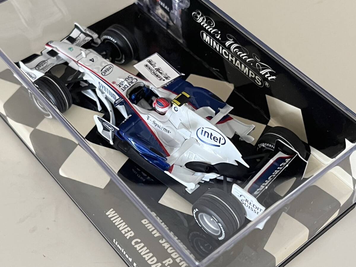 ★☆ミニチャンプス BMWザウバー クビサ カナダGP 優勝 2008年　BMW SAUBER F1.08 　R.KUBICA WINNER CANADA GP 2008 ☆★_画像9