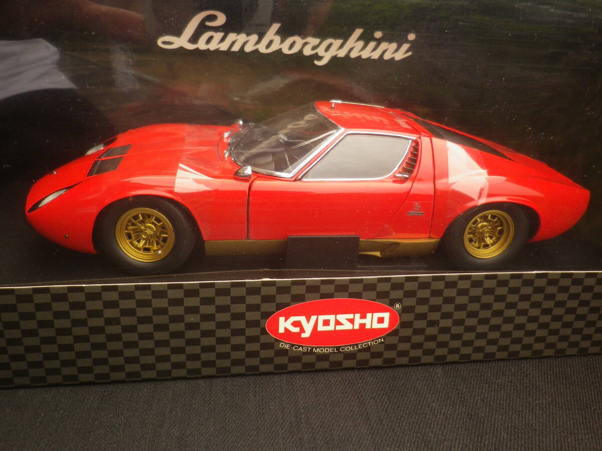 絶版！ 京商 1/18 Lamborghini ランボルギーニ Miura ミウラ P400 SV Light Red No.08313LR _画像4