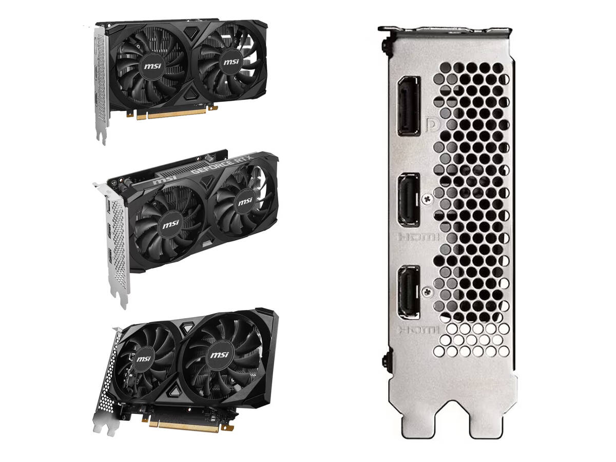 MSI エムエスアイ GeForce RTX 3050 VENTUS 2X 6G OC PCIe4.0 補助電源不要 デュアルファン搭載 グラフィックスボード新品・未開封_画像2